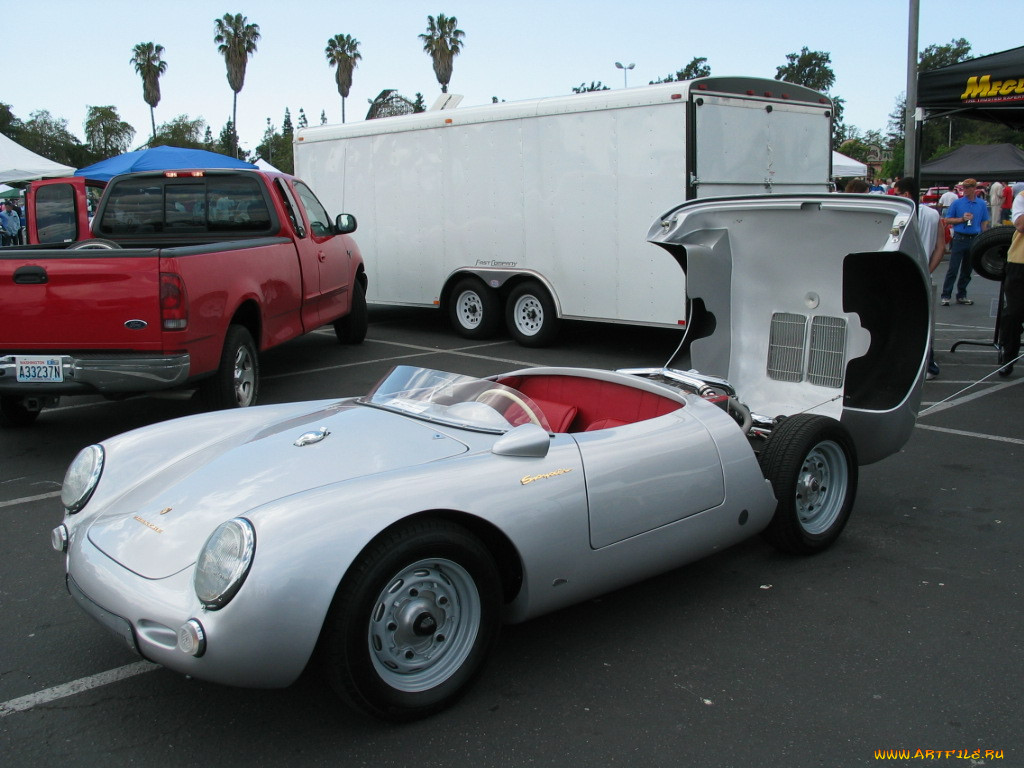 porsche, spyder, 1955, 